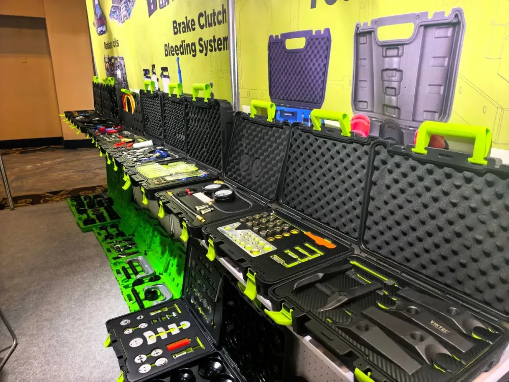 VIKTEC booth display at SEMA Show 2025 showcasing automotive specialty tools