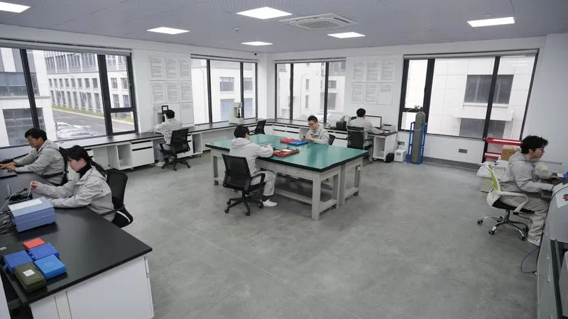 Imagen de prueba de dureza de laboratorio