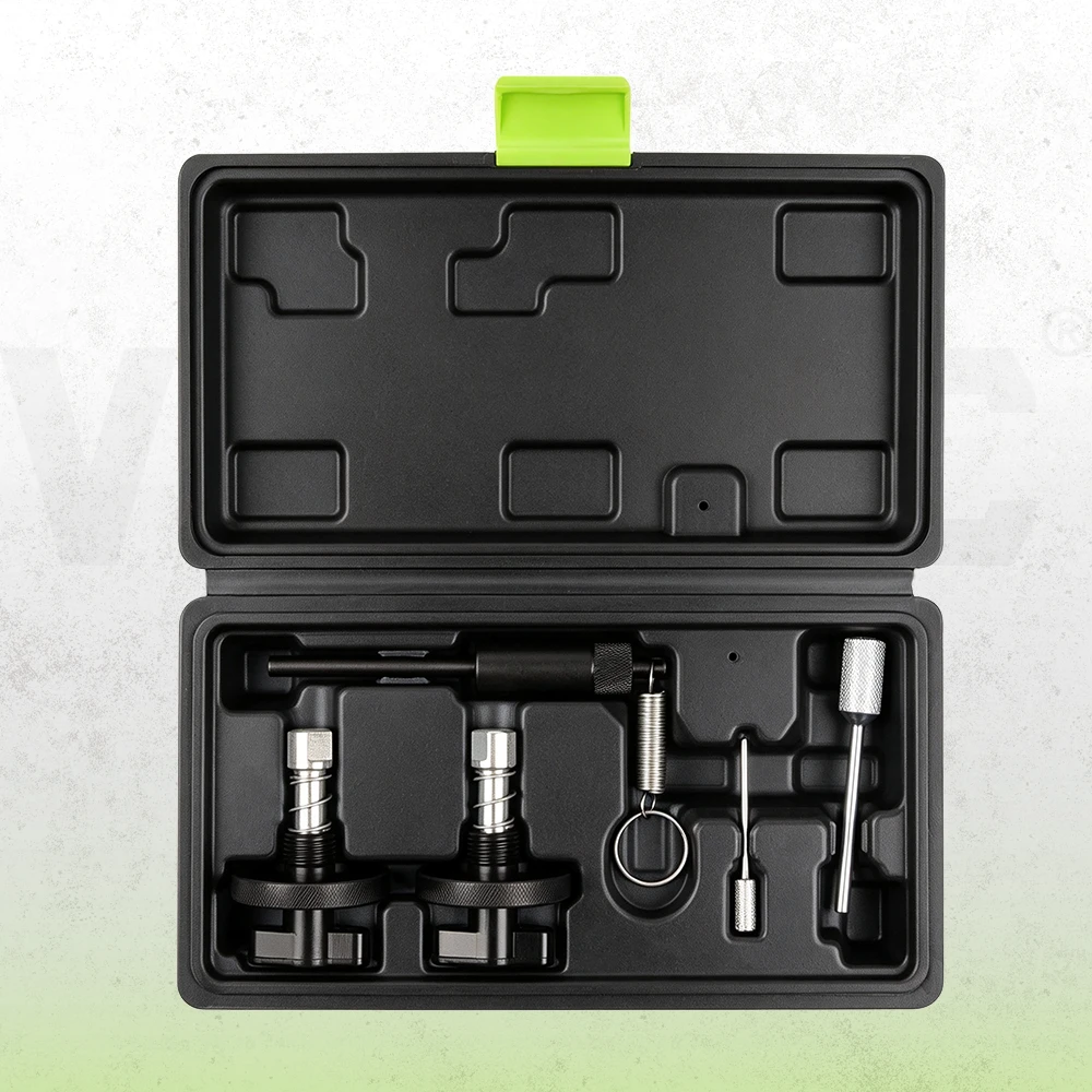 Open black case containing the VT01247 camshaft and crankshaft timing tools for selected 1.3D engines