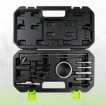 Open black case containing VT01272 timing pins / tensioner tools / flywheel locking tool and crankshaft adjustment tool
