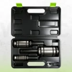 Ensemble d'outils de 3 pièces pour élargir le tuyau d'échappement et écarter le silencieux dans un étui de rangement noir, conçu pour élargir les tuyaux d'échappement lors de la réparation du silencieux et du système d'échappement.