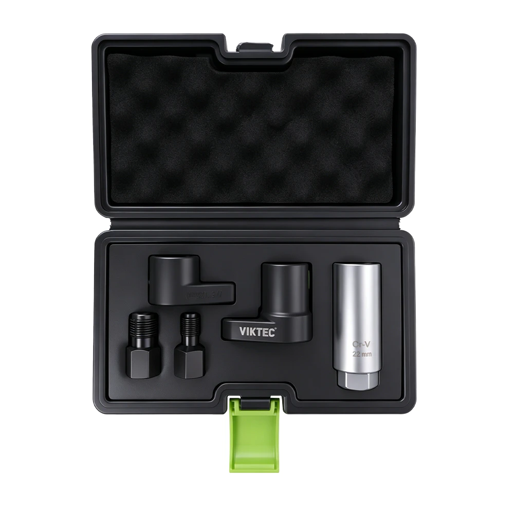 5PC Oxygen Sensor and Vacuum Switch Socket Set 5 5pcs oxygen sensor socket spark plug thread chaser set