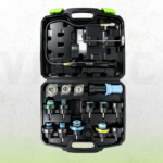 Kühlsystem-Kühlerdruckprüfer-Kit für Automobile mit universellen Deckel-Adaptern, Handpumpe und Prüfzubehör