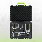 Kit de herramientas separadoras de juntas esféricas y extremos de barra de dirección VIKTEC con múltiples extractores y herramientas de extracción en un estuche de transporte protector