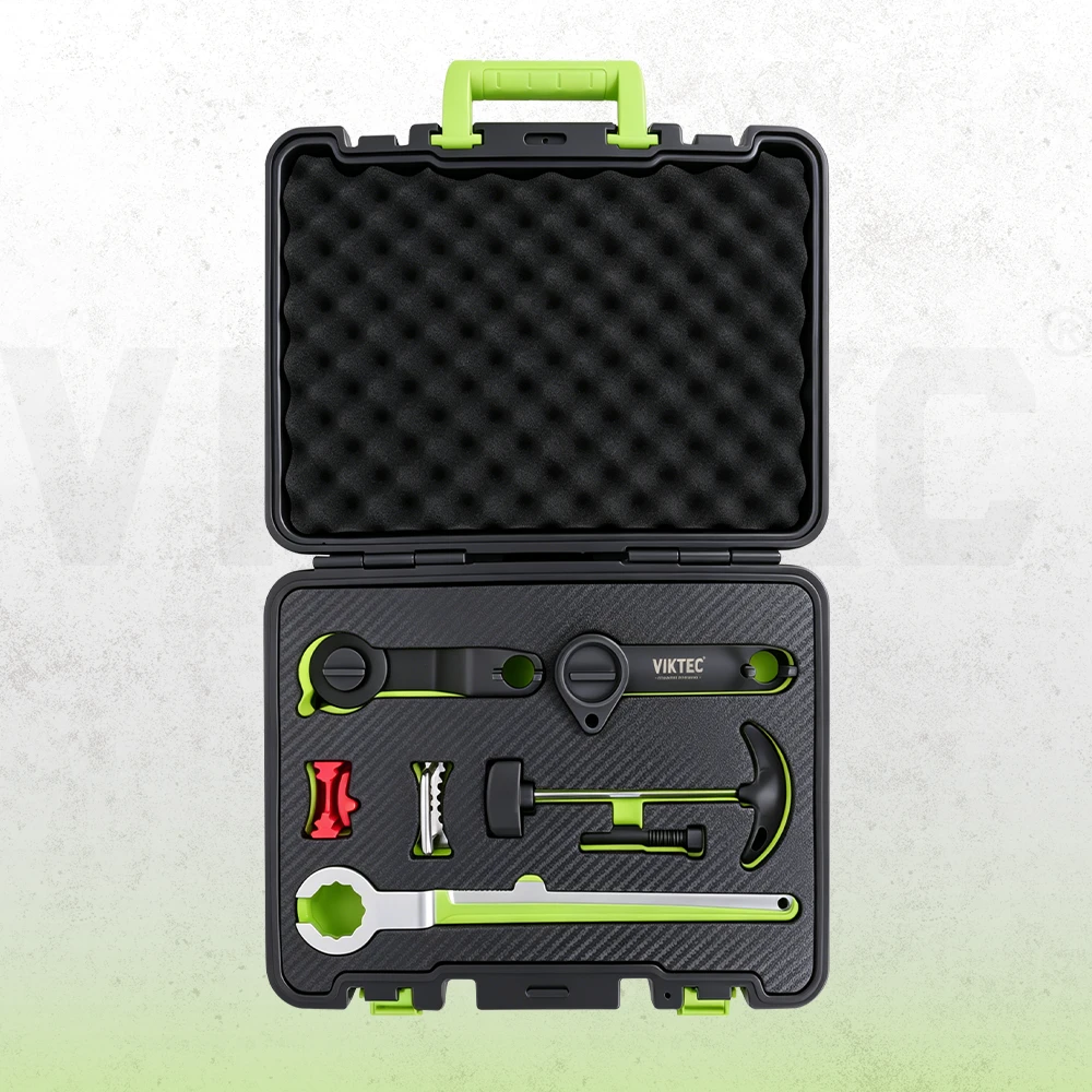 Kit de herramientas de alineación e instalación de embrague autoajustable VIKTEC SAC con placas de centrado, extractor, pines de alineación y estuche de transporte