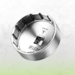 VIKTEC 63.8mm 14-flute transmission oil filter wrench with square drive for Tesla reduction gearbox filter removal