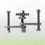 VIKTEC automatic transmission clutch spring compressor with adjustable two-leg frame and threaded pressure screw for snap ring removal and installation