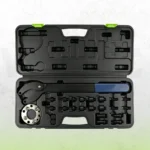 VIKTEC universal adjustable pulley holding tool kit with interchangeable pins, adapters and storage case
