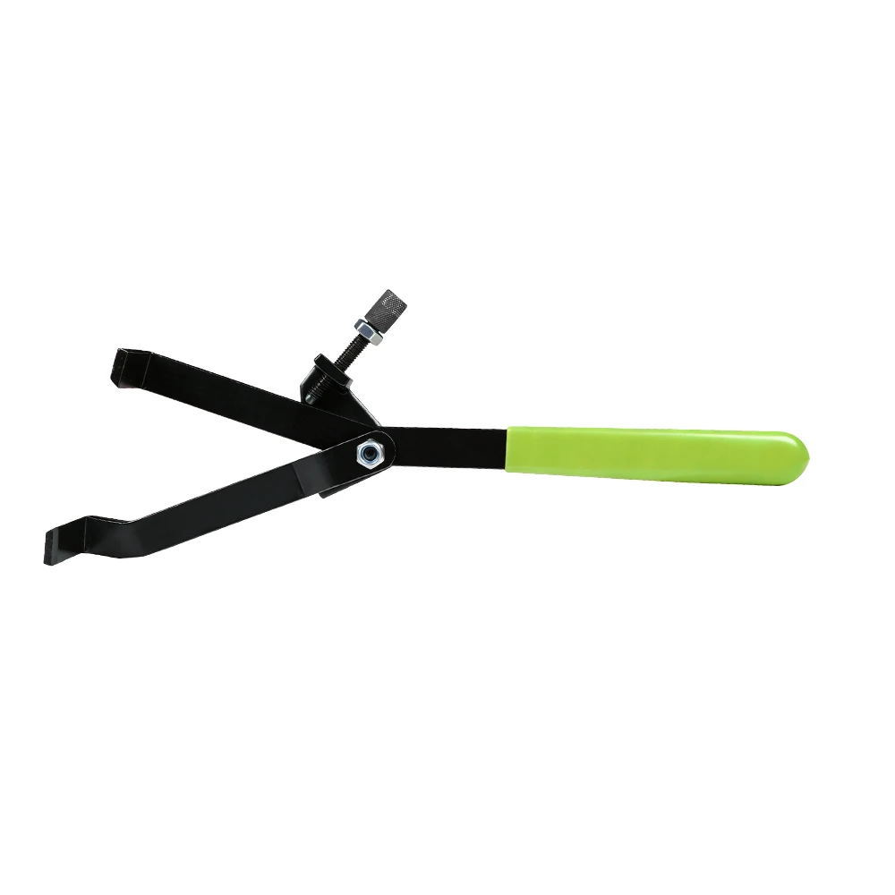 Suporte Universal para Volante e Polia de Embreagem de Motocicleta 70–130mm 5 Alicate compressor de mola de válvula ajustável VT01143 com parafuso de ajuste e cabo antiderrapante para remoção de mola de válvula do motor
