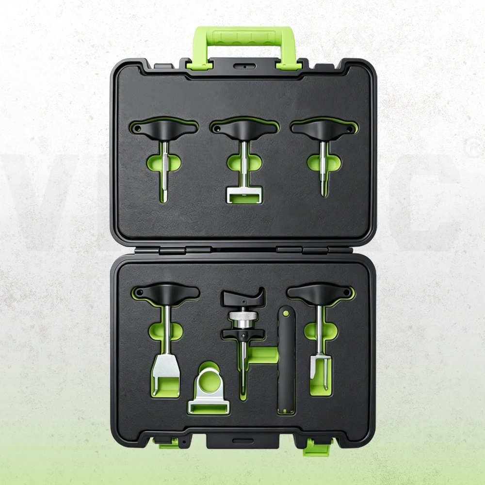 Kit de herramientas de extracción de bobinas de encendido VIKTEC con múltiples extractores de mango en T y estuche de transporte protector