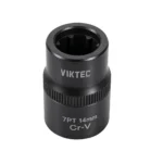 Douille VIKTEC à entraînement 1/2 pouce, 14 mm, 7 pans, pour le démontage et l’installation des étriers de frein Audi