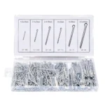 VIKTEC VT13784D assortiment de 1000 goupilles fendues comprenant six tailles de goupilles pour l’entretien des machines automobiles et les travaux généraux en atelier