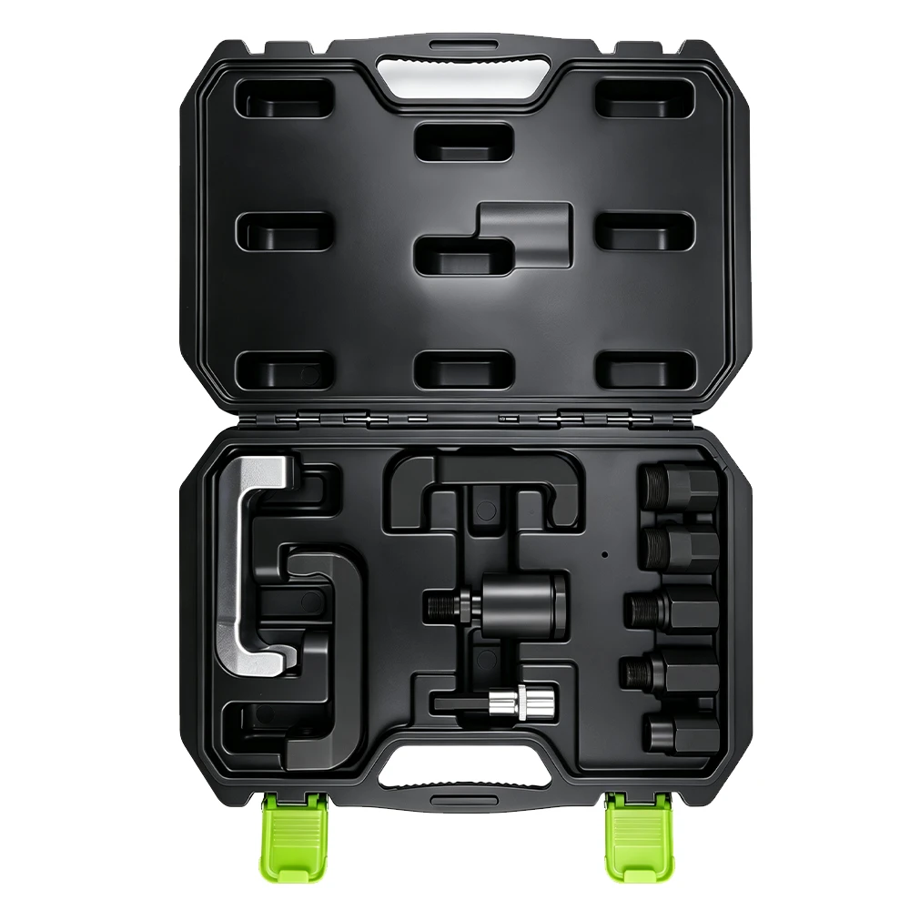 VIKTEC VT13725 conjunto de adaptadores para remoção de injetores diesel com 10 peças, para remover injetores de combustível common rail presos e emperrados durante reparos do motor