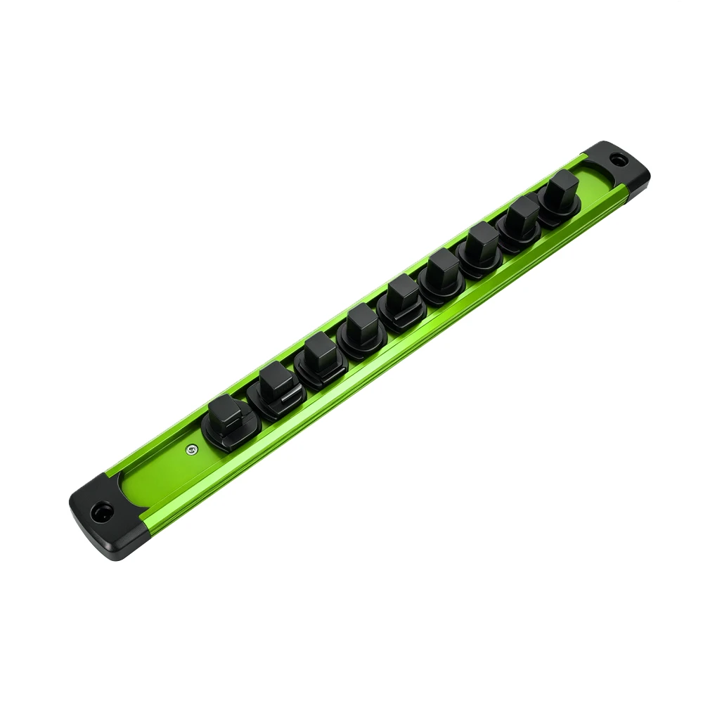 VIKTEC rail portadados de 12 piezas para vasos de 1/2 inch con almacenamiento organizado y acceso rápido a vasos automotrices