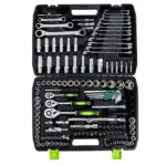 VIKTEC 150PC master socket tool set with 1/4 3/8 and 1/2 inch drive ratchets sockets combination wrenches bits extensions and accessories for automotive repair