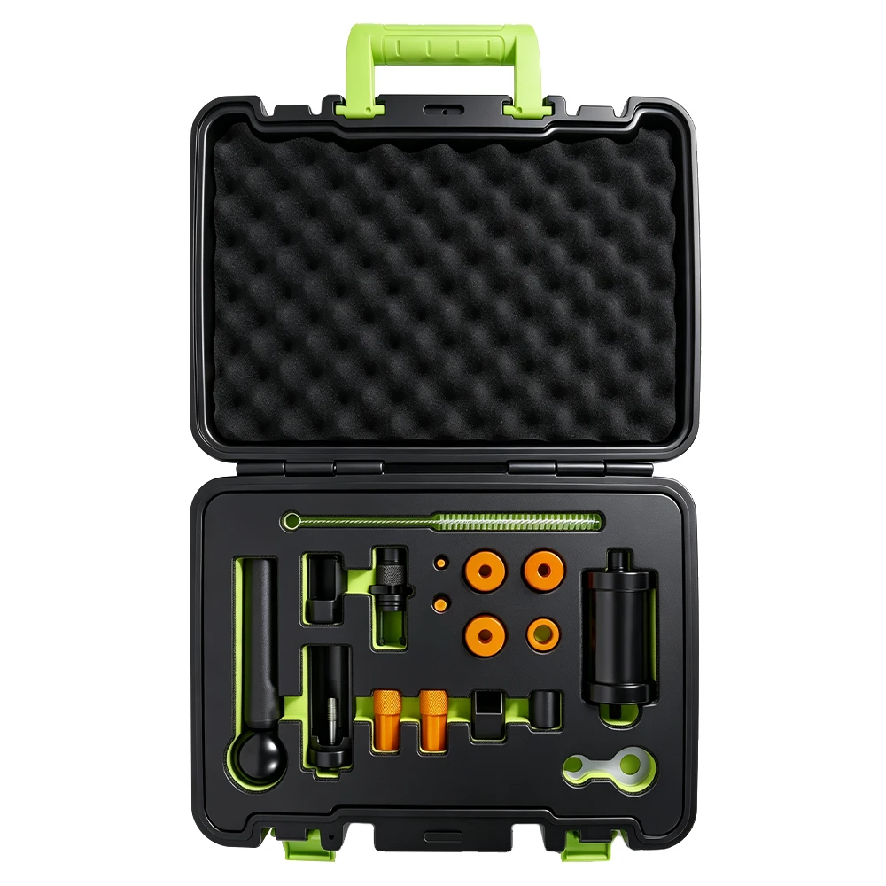 VIKTEC VT01365C 18PC VAG FSI injector removal and installation tool kit for VW Audi high pressure fuel injector service