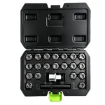 VIKTEC 22PC locking wheel nut removal socket set with multiple security keys for VW Audi Seat and Skoda wheel lock bolts