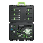 VIKTEC VT13996E 25-piece multi-function pneumatic air hammer tool set for automotive repair, removal and workshop service applications.