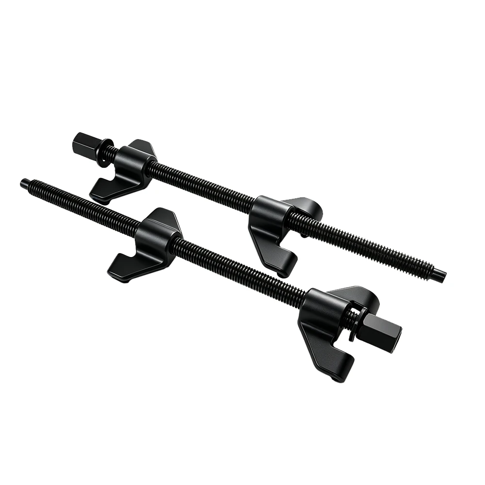 380mm Coil Spring Compressor Set for Suspension and Strut Repair 6 VIKTEC 2-piece coil spring compressor tool set with threaded rods and spring hooks