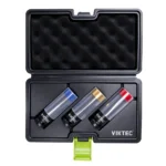 VIKTEC VT01223L 3PC alloy wheel nut deep impact socket set with color coded protective sleeves for wheel service