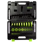 VIKTEC 43PC bearing race and seal driver set with metric and standard adapters for bearing bushing and seal installation