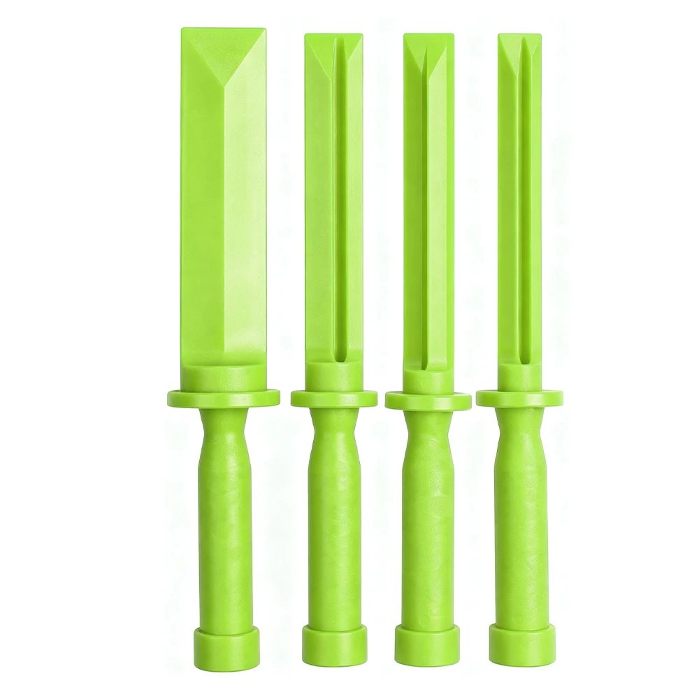 Conjunto de 4 peças de ferramentas raspadoras compostas 6 Conjunto de raspadores compostos VIKTEC VT01176 de 4 peças com lâminas não metálicas para limpeza de juntas e superfícies automotivas