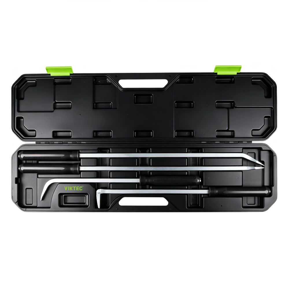 4PC Heavy Duty Pry Bar Set 24" 36" 1 VIKTEC VT17184 4PC heavy duty pry bar set for automotive repair removal and workshop maintenance