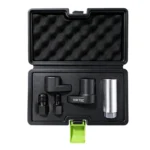 VIKTEC VT01945 5-piece oxygen sensor socket and thread chaser set with specialty sockets and threaded adapters for oxygen sensor service.