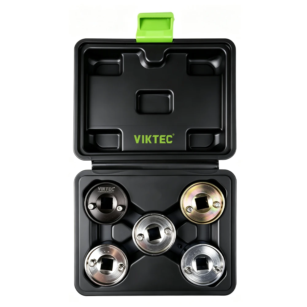 5PC VAG Camshaft Adjuster Socket Set 1.8 2.0 TFSI 3 VIKTEC VT18115 5PC camshaft adjuster central valve socket tool set for VW Audi VAG 1.8L 2.0L TFSI engines
