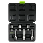 VIKTEC 6PC 1/2 inch drive spline impact socket set for automotive repair and heavy duty fastener removal