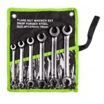 VIKTEC 6PC flare nut wrench set from 8mm to 19mm for automotive brake lines fuel lines hydraulic fittings and pipe connections