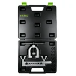VIKTEC VT13487D 9PC double flaring tool kit with pipe clamp and dies for automotive brake and fuel line repair