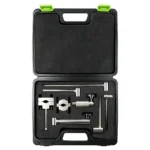 VIKTEC 9PC track rod setting tool kit for removing replacing and accurately adjusting automotive tie rod ends during steering repair