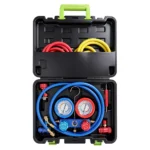 Automotive A/C Manifold Gauge and Refrigerant Service Kit