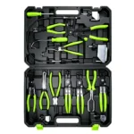 VIKTEC VT01068C automotive hose clamp pliers tool set with flexible cable pliers and multiple specialty clamp removal tools in carrying case.