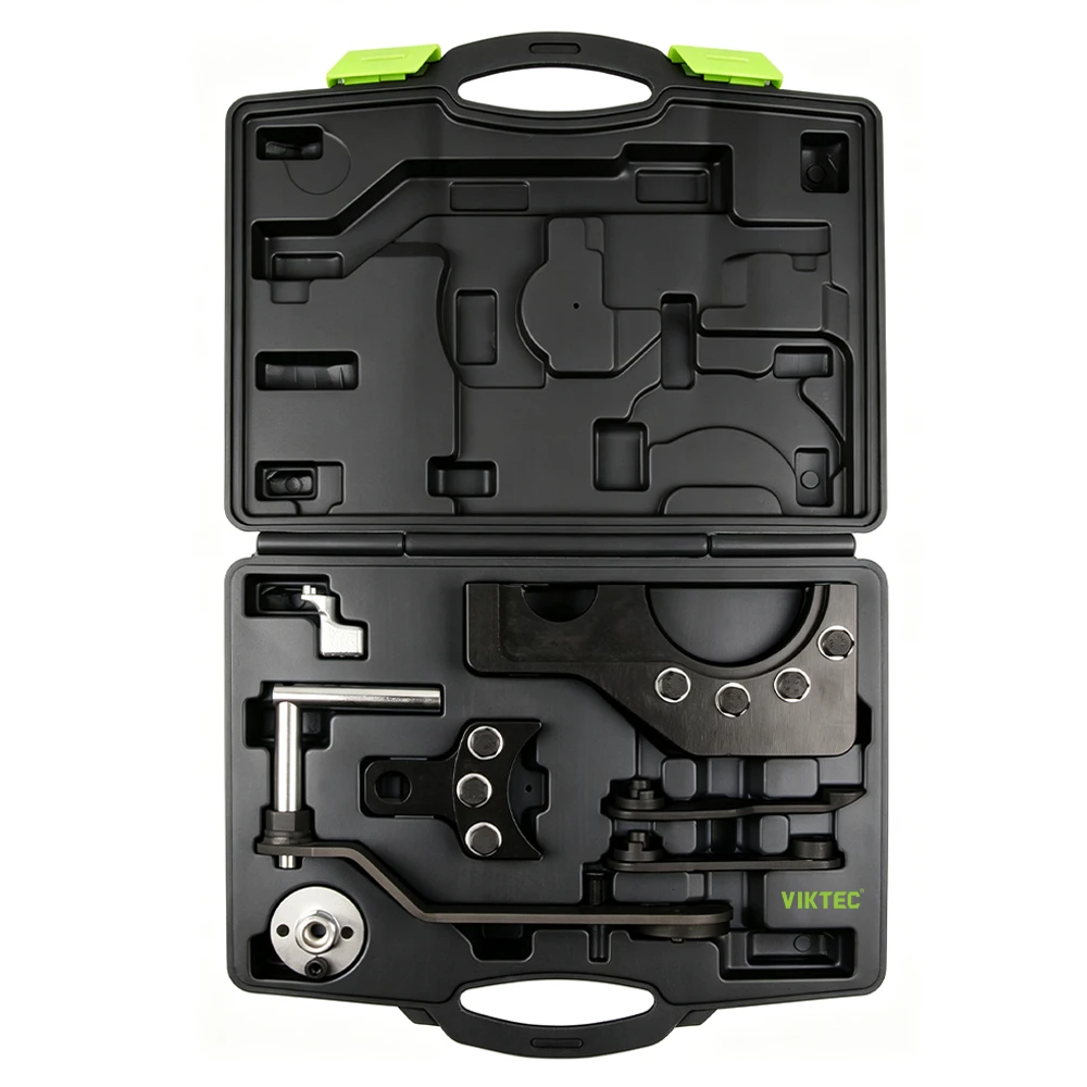 Kit de Ferramentas de Sincronização do Motor Diesel VW 2.5 TDI 6 Kit de ferramentas de prensa para junta esférica VIKTEC com adaptadores para reparação e manutenção de suspensão automotiva