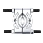 Extrator separador de rolamentos VIKTEC VT01208A com mandíbulas bipartidas e parafusos roscados para separar rolamentos, engrenagens e polias dos eixos