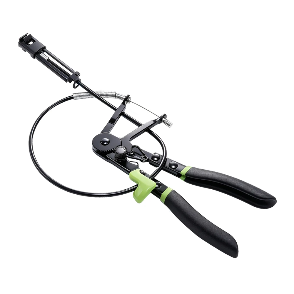 Remote Action Hose Clip Plier with Flexible Cable 2 VIKTEC VT01171 flexible cable hose clamp pliers with locking mechanism for removing spring hose clamps in confined areas