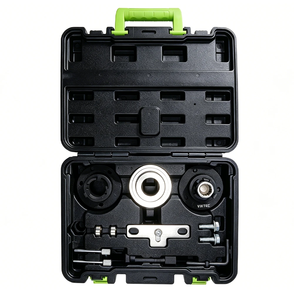 Ford 1.0L EcoBoost Chain Engine Timing Tool Set 5 Open VIKTEC camshaft timing and crankshaft locking tool kit for post-2018 Ford 1.0L EcoBoost chain-driven petrol engines.