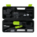 Kit de herramienta de crimpado de mangueras hidráulicas VIKTEC con matrices de crimpado intercambiables para la instalación y reparación de conexiones de mangueras automotrices