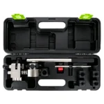 VIKTEC VT14189D hydraulic brake pipe flaring tool kit with multiple tube dies for automotive brake line forming and repair