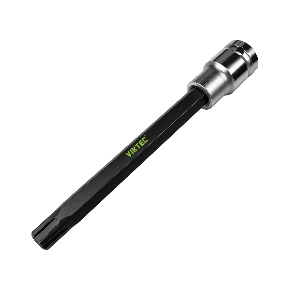 Herramienta de vaso largo VIKTEC M10S Polydrive para extraer e instalar los tornillos de culata en motores VW y Audi