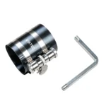 VIKTEC VT01097 adjustable piston ring compressor tool with metal compression band and hex key for engine piston installation
