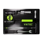 Kit de herramientas automotrices VIKTEC para la extracción de parabrisas con mangos para cable de corte, punzón y herramientas para retirar cristales para vidrio vehicular adherido