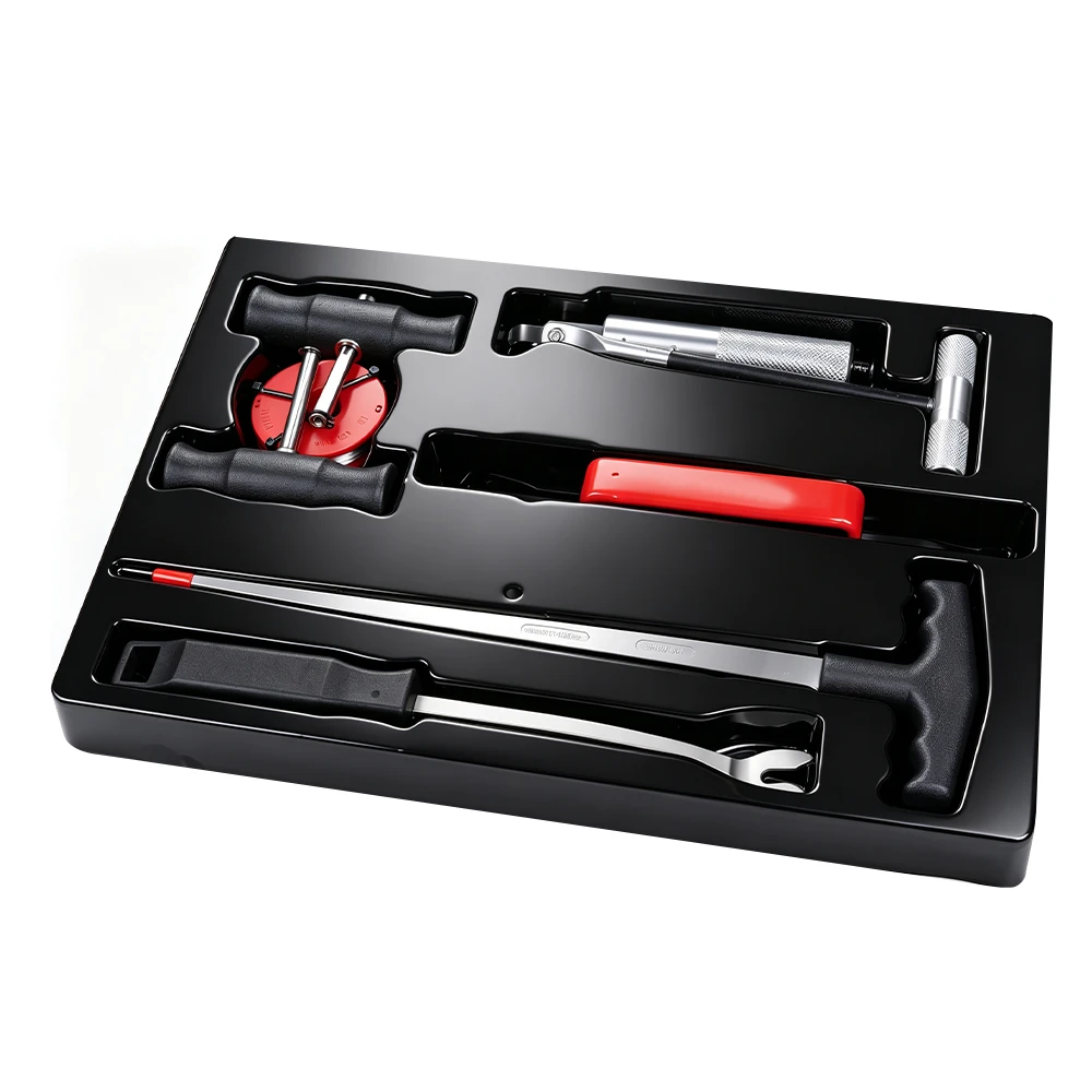 Kit d'outils de dépose de pare-brise pour le remplacement de vitrage automobile 3 VIKTEC VT01107 Kit d’outils de retrait de pare-brise 7 pièces