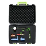 VIKTEC VT20120 turbo system pressure leak tester kit with pressure gauge, hose, valve and adapters for detecting leaks in automotive turbo and intake systems.
