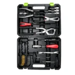 VIKTEC VT13108 universal automotive brake service tool set with pliers, brushes, sockets and specialty tools for brake maintenance and repair