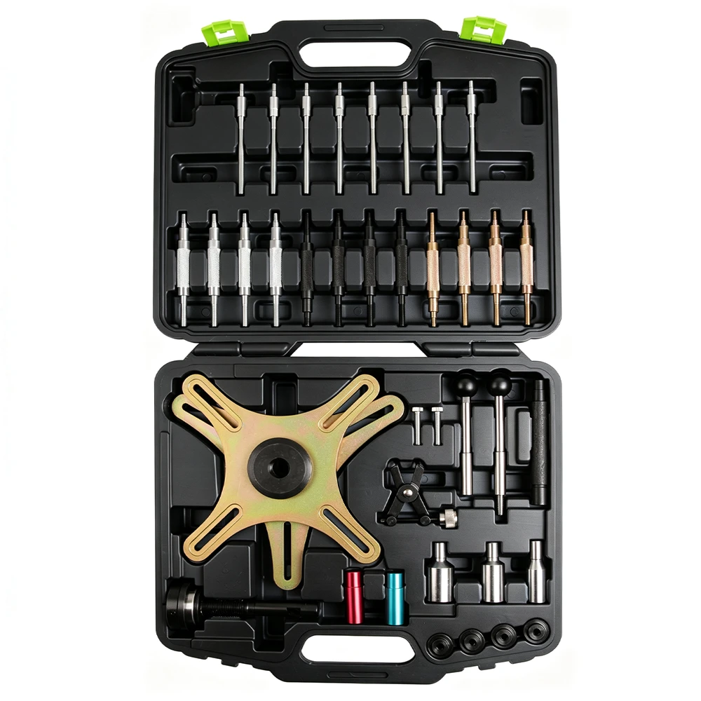 Kit de herramientas de alineación de embrague SAC 5 Kit de herramientas de instalación y alineación para embrague de ajuste automático SAC VIKTEC VT01373 con útil para plato de presión, adaptadores de centrado y maletín de transporte