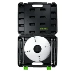VIKTEC universal heavy duty wheel hub puller plate set with multi-hole pulling plate and threaded rods for hub removal