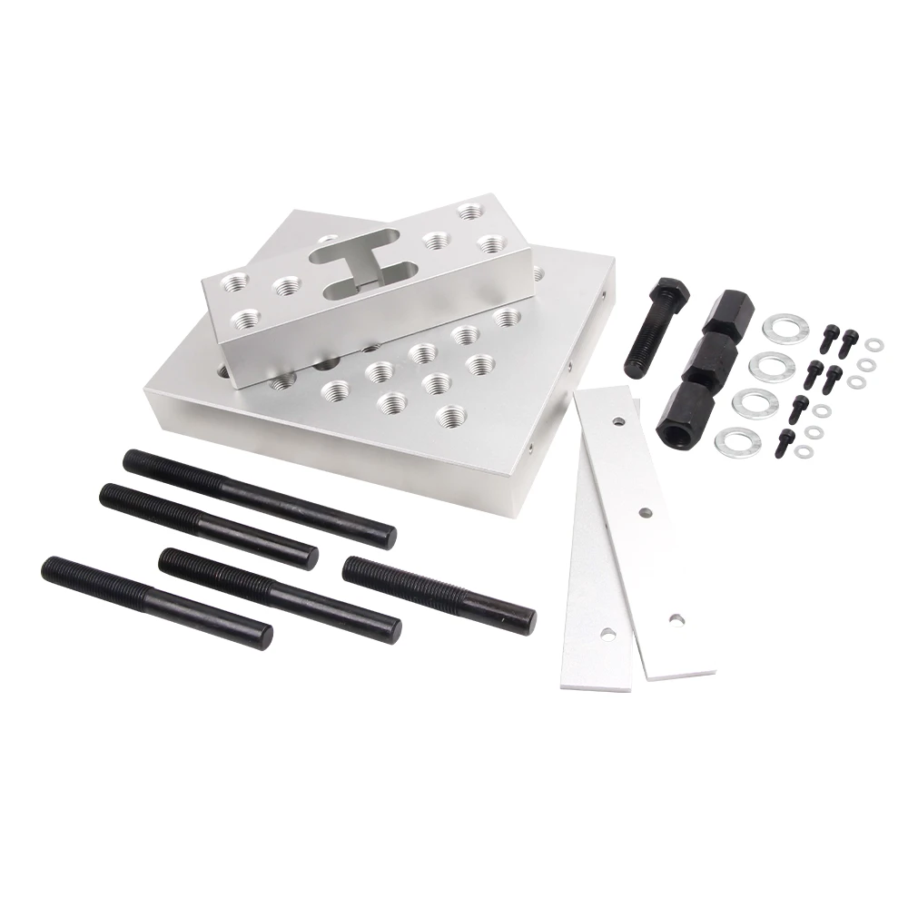 Universal Support Holding Plate Set for Automotive Repair 3 VIKTEC universal hydraulic press support block tool kit with support plates threaded rods and adapters for automotive bearing bushing and workshop press repair